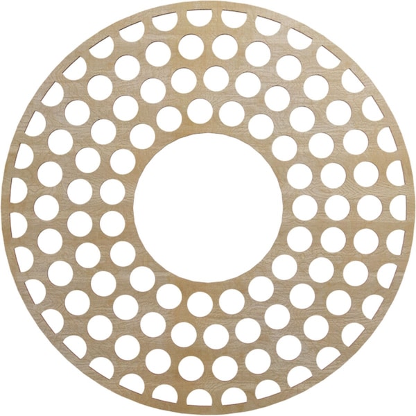 Ekena Millwork Fink Wood Fretwork Pierced Ceiling Medallion, Birch, 24"OD x 8 3/4"ID x 3/8"T CMWP24X24X0375FFBI - main